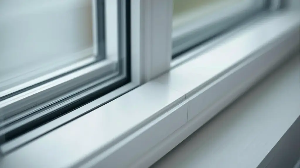 Современное пластиковое окно крупным планом