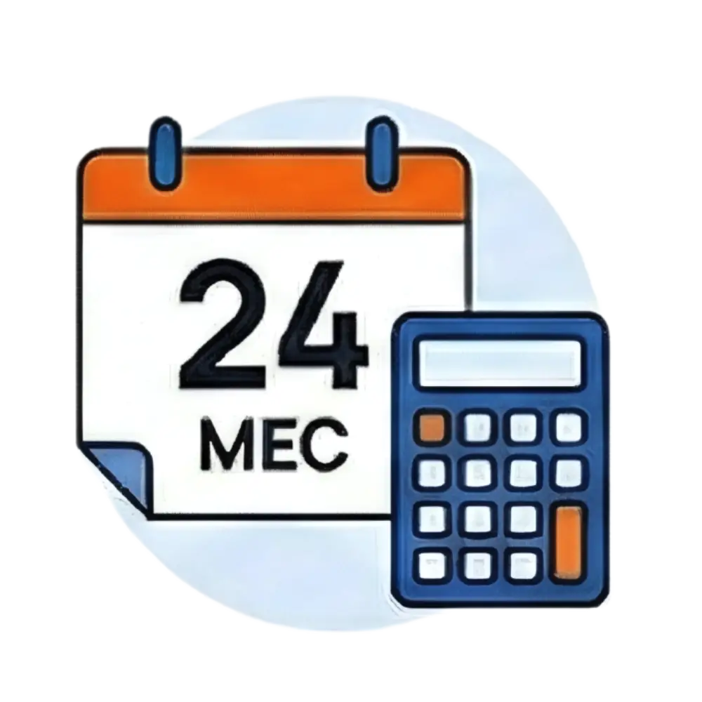 Календарь на 24 месяца и калькулятор