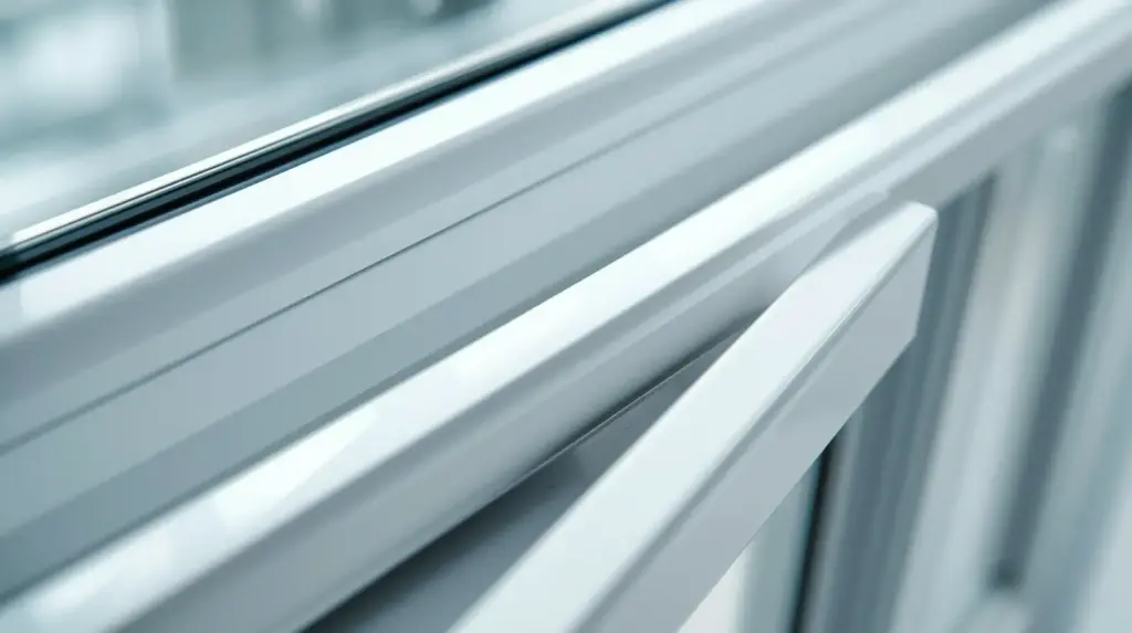 Профиль пластикового окна крупным планом