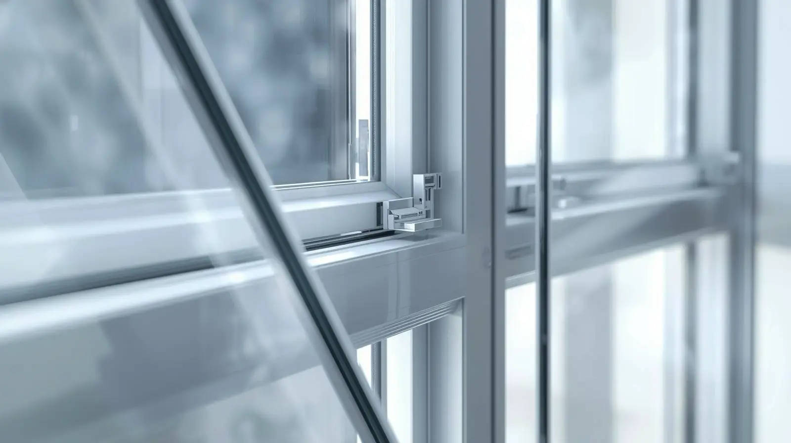 Современное пластиковое окно с фурнитурой