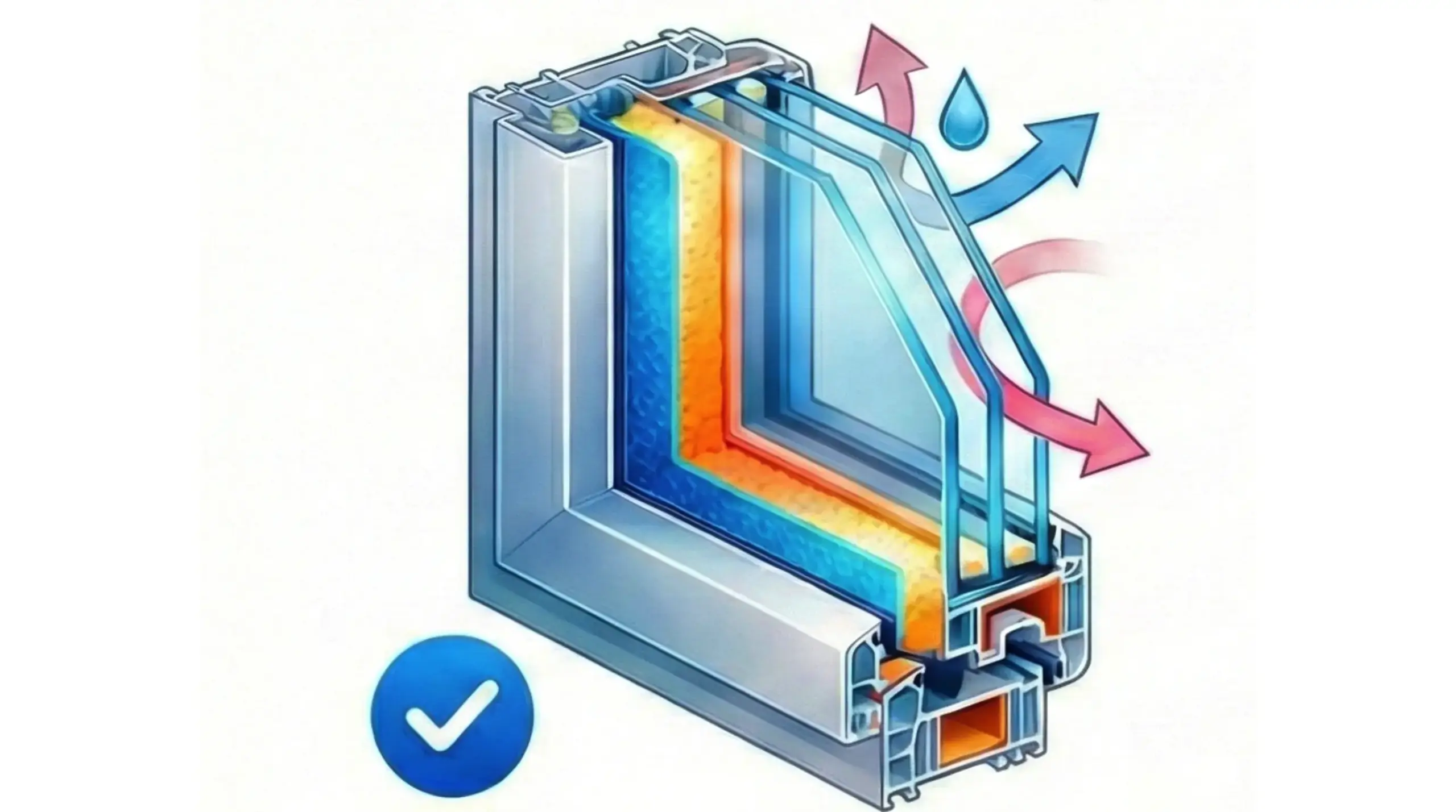 Энергоэффективное тройное стеклопакетное окно
